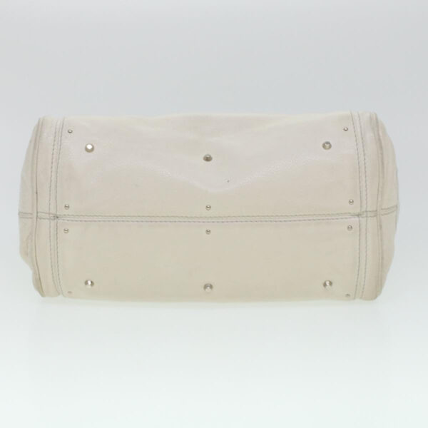 Chloe Paddington Hand Bag Leather White 03-08-51-5191 yk6940