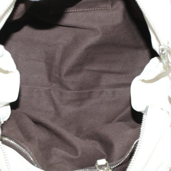 Chloe Paddington Hand Bag Leather White 03-08-51-5191 yk6940