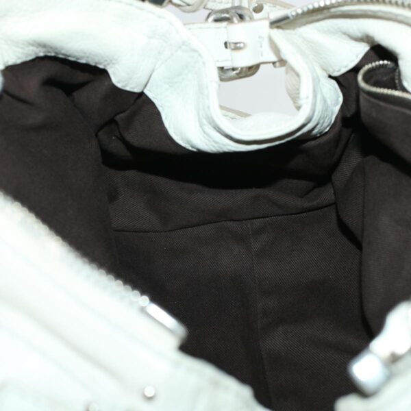 Chloe Paddington Hand Bag Leather White 03-08-51-5191 yk6940