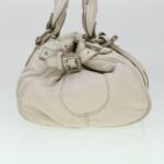 Chloe Paddington Hand Bag Leather White 03-08-51-5191 yk6940