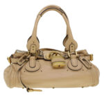 Chloe Paddington Shoulder Bag Leather Beige yk7281