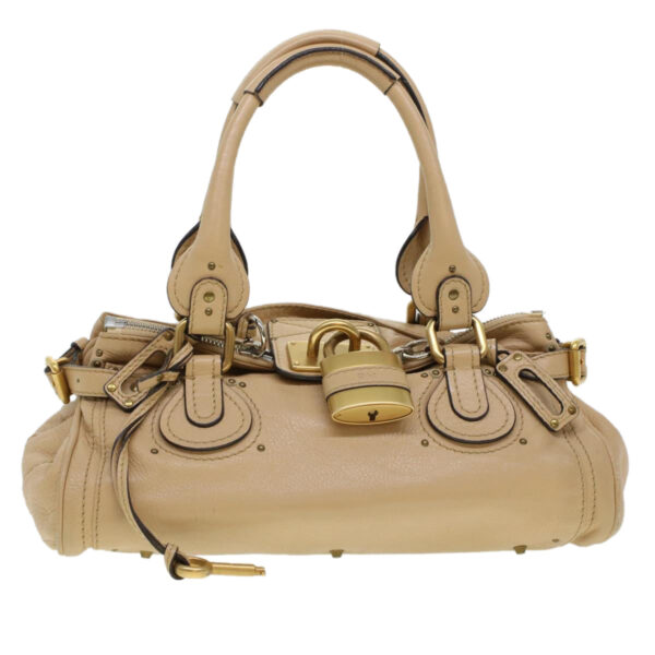 Chloe Paddington Shoulder Bag Leather Beige yk7281