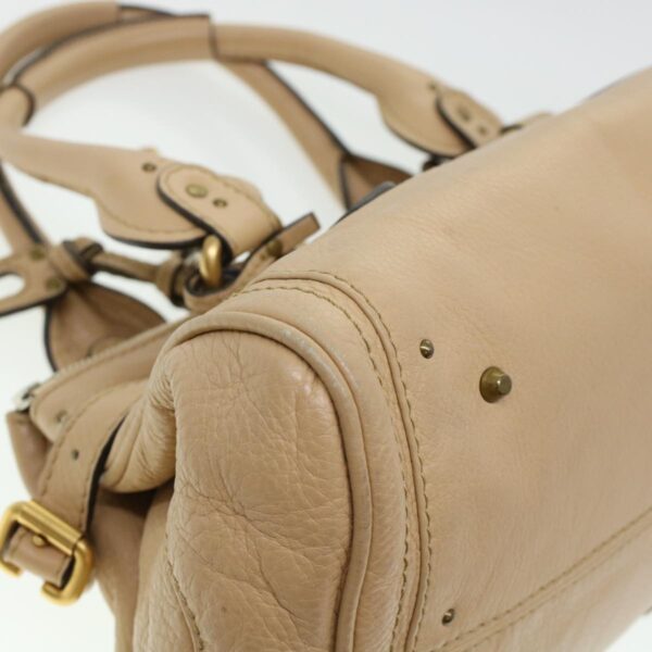 Chloe Paddington Shoulder Bag Leather Beige yk7281