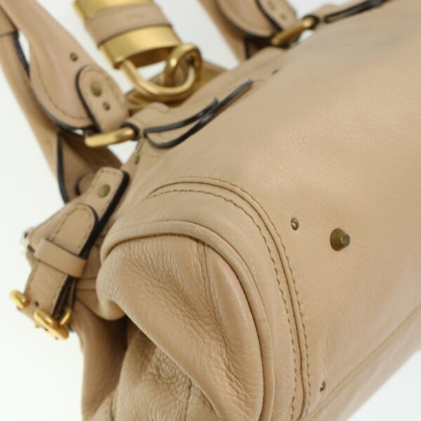 Chloe Paddington Shoulder Bag Leather Beige yk7281