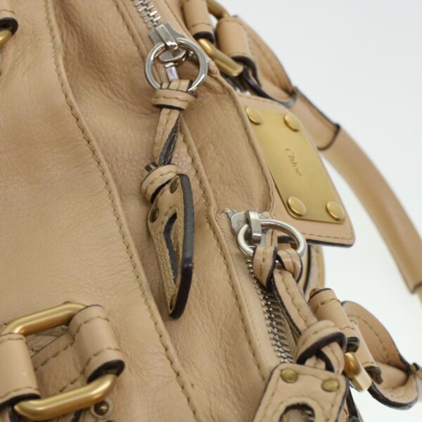Chloe Paddington Shoulder Bag Leather Beige yk7281