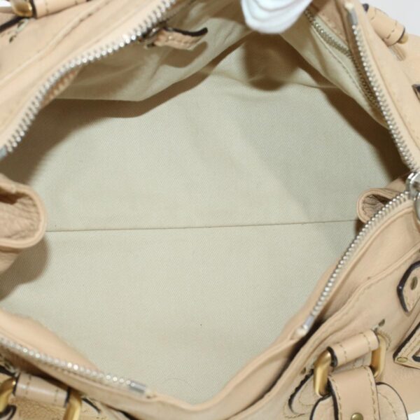 Chloe Paddington Shoulder Bag Leather Beige yk7281