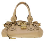 Chloe Paddington Shoulder Bag Leather Beige yk7281