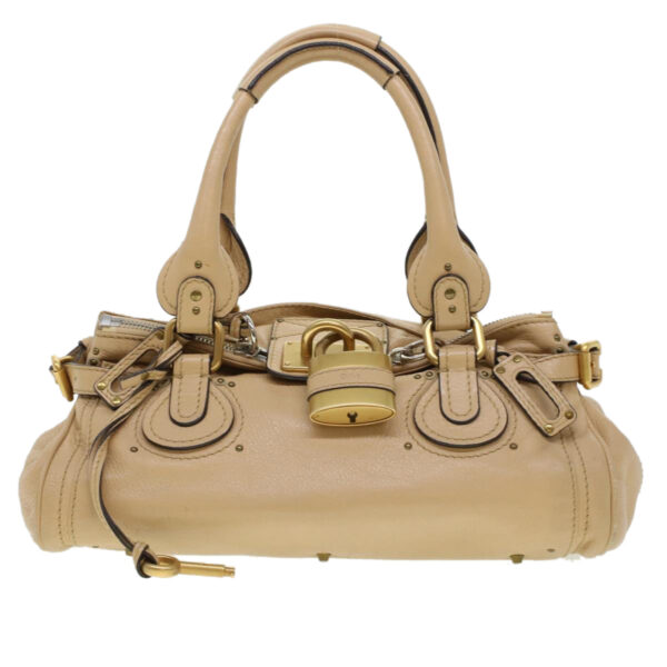 Chloe Paddington Shoulder Bag Leather Beige yk7281
