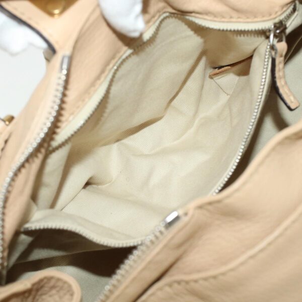 Chloe Paddington Shoulder Bag Leather Beige yk7281
