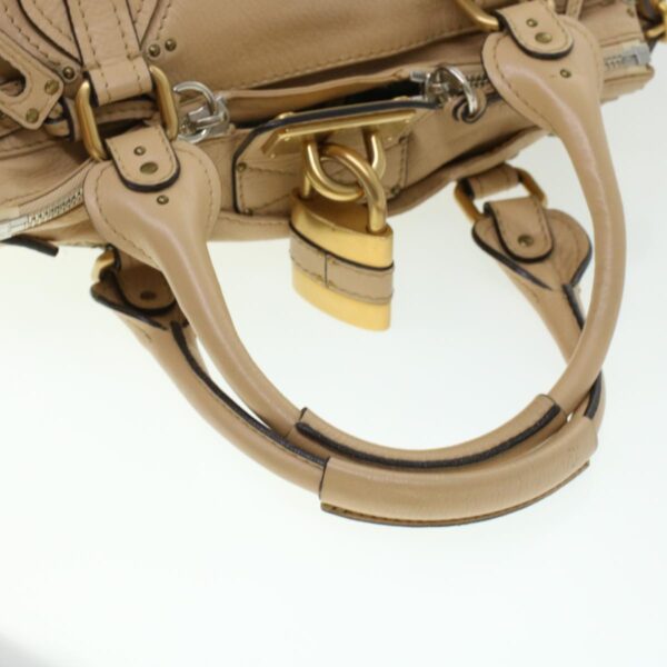 Chloe Paddington Shoulder Bag Leather Beige yk7281