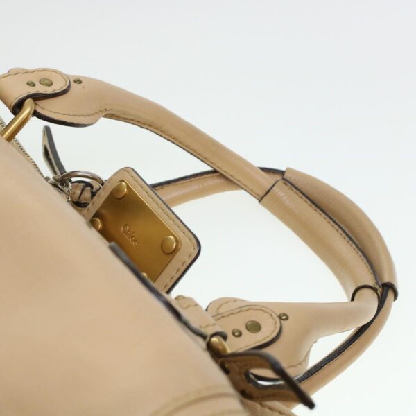 Chloe Paddington Shoulder Bag Leather Beige yk7281