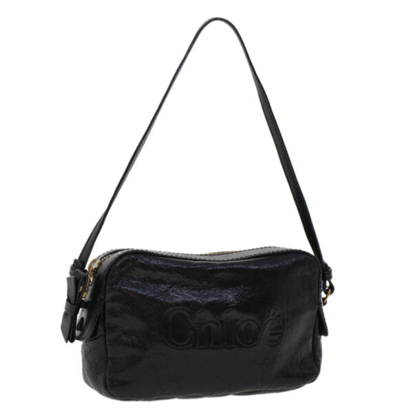 Chloe Shoulder Bag Leather Black 03-12-51-65-5955 yk7634