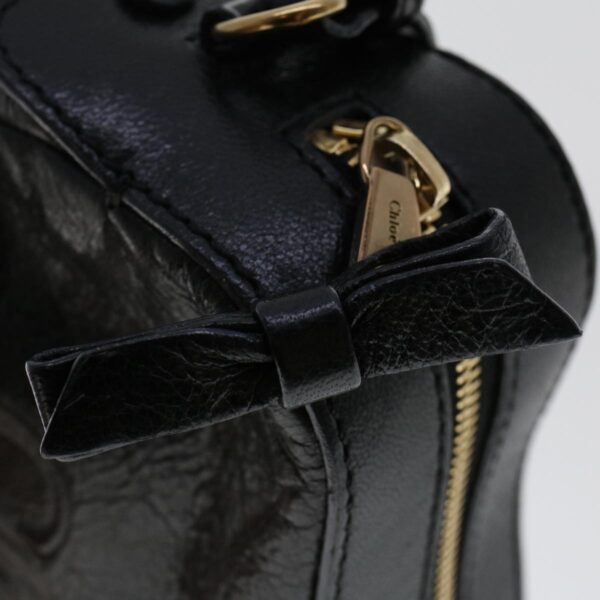 Chloe Shoulder Bag Leather Black 03-12-51-65-5955 yk7634