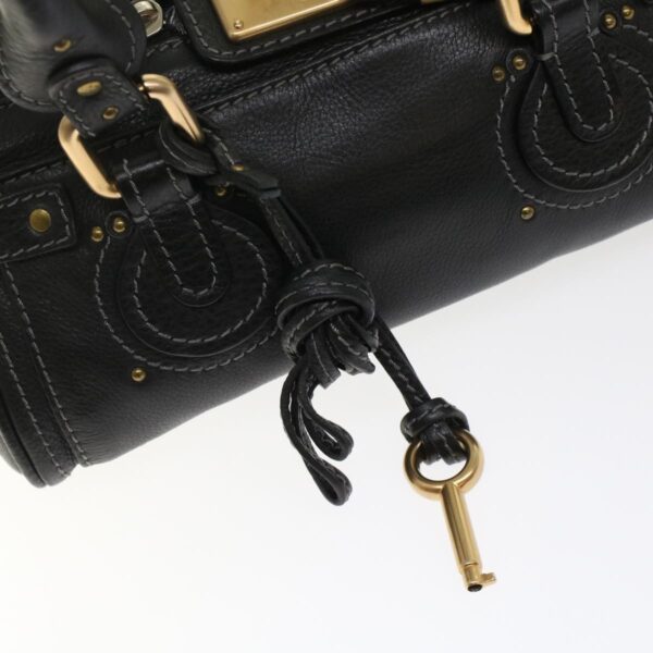 Chloe Paddington Shoulder Bag Leather Black yk7761