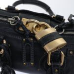 Chloe Paddington Shoulder Bag Leather Black yk7761