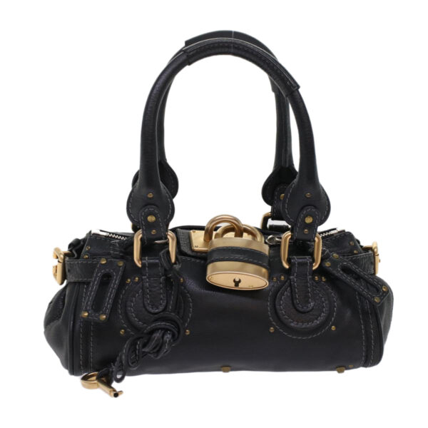 Chloe Paddington Shoulder Bag Leather Black yk7761