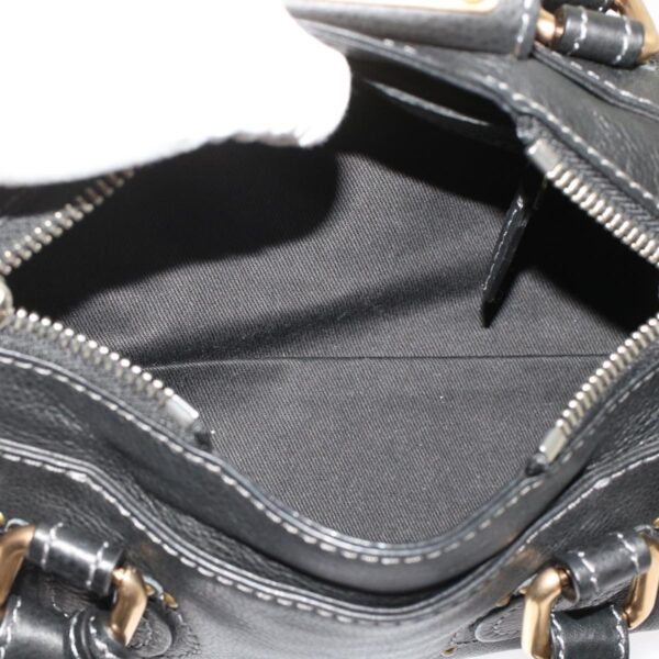 Chloe Paddington Shoulder Bag Leather Black yk7761