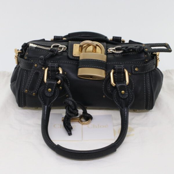 Chloe Paddington Shoulder Bag Leather Black yk7761