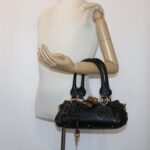 Chloe Paddington Shoulder Bag Leather Black yk7761