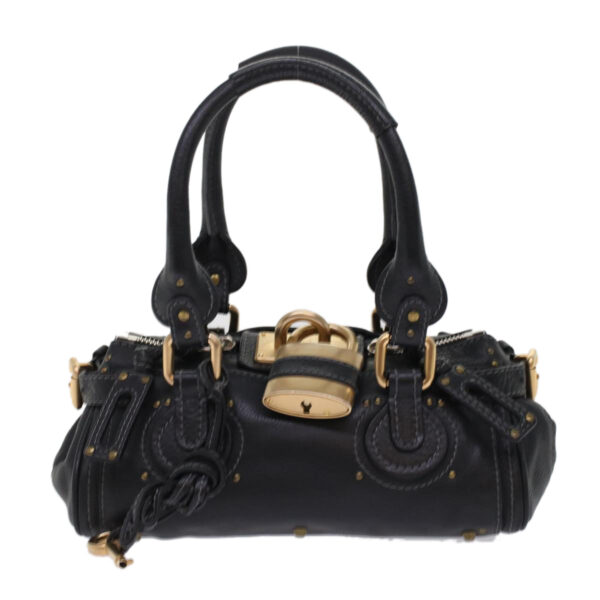 Chloe Paddington Shoulder Bag Leather Black yk7761
