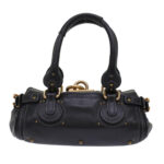 Chloe Paddington Shoulder Bag Leather Black yk7761