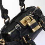 Chloe Paddington Shoulder Bag Leather Black yk7761