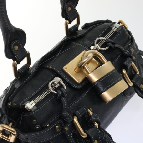 Chloe Paddington Shoulder Bag Leather Black yk7761