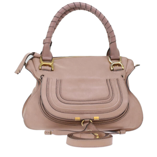 Chloe Mercy Hand Bag Leather 2way Pink yk7960