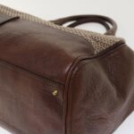 Chloe Paddington Boston Bag Wool Brown 03-07-51-5267 yk8036