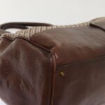 Chloe Paddington Boston Bag Wool Brown 03-07-51-5267 yk8036