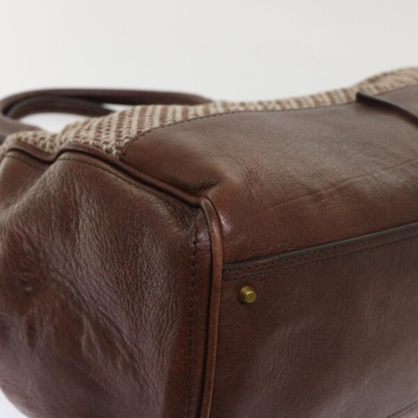 Chloe Paddington Boston Bag Wool Brown 03-07-51-5267 yk8036