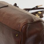 Chloe Paddington Boston Bag Wool Brown 03-07-51-5267 yk8036