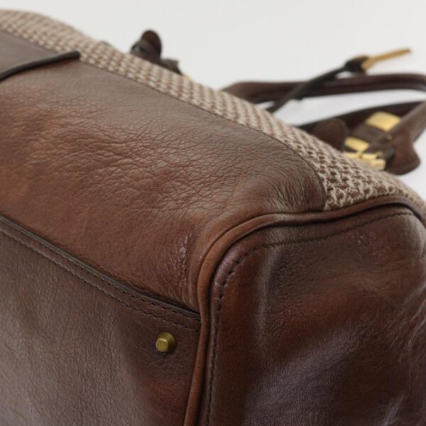 Chloe Paddington Boston Bag Wool Brown 03-07-51-5267 yk8036