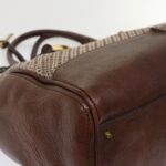Chloe Paddington Boston Bag Wool Brown 03-07-51-5267 yk8036