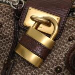 Chloe Paddington Boston Bag Wool Brown 03-07-51-5267 yk8036