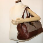 Chloe Paddington Boston Bag Wool Brown 03-07-51-5267 yk8036