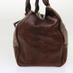 Chloe Paddington Boston Bag Wool Brown 03-07-51-5267 yk8036