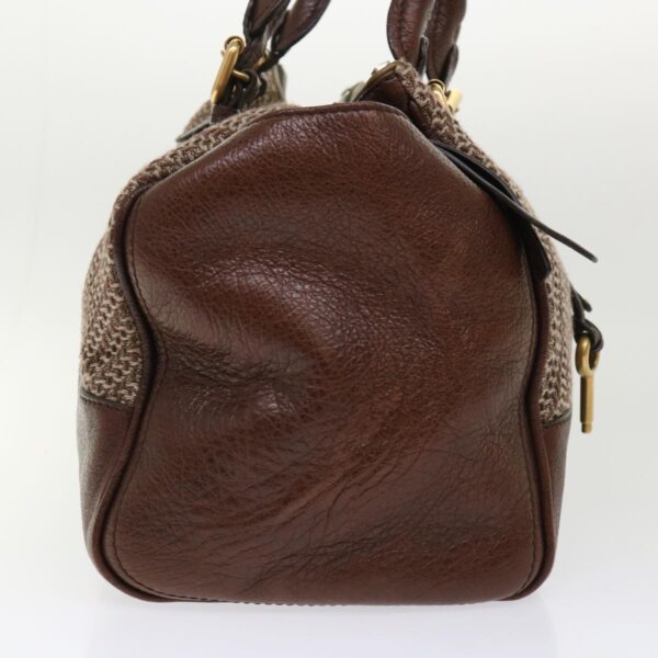 Chloe Paddington Boston Bag Wool Brown 03-07-51-5267 yk8036