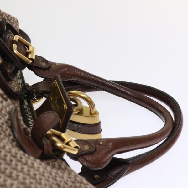 Chloe Paddington Boston Bag Wool Brown 03-07-51-5267 yk8036